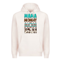 Pale Pink mama mommy mom bruh Premium Hoodie - texasbilliewilder