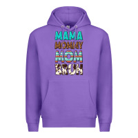 Purple mama mommy mom bruh Premium Hoodie - texasbilliewilder