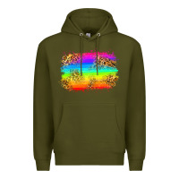 Army Green pride flag Premium Hoodie - Zillion Design Studio