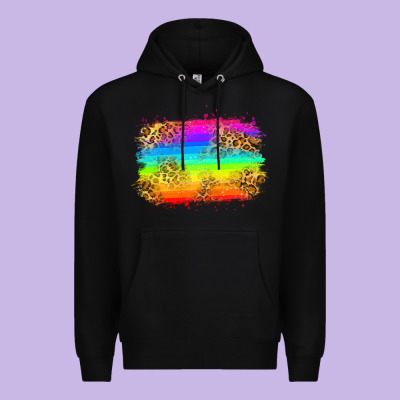 Pride Flag Premium Hoodie Designed By Zillion Design Studio