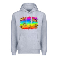 Heather Grey pride flag Premium Hoodie - Zillion Design Studio