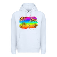 White pride flag Premium Hoodie - Zillion Design Studio