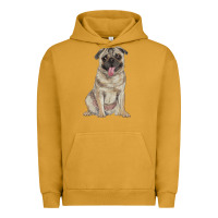 Pigment Peanut Butter pug Urban Hoodie - RanaPortraitStore