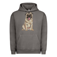 Pigment Tornado pug Urban Hoodie - RanaPortraitStore