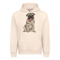 Sandshell pug Urban Hoodie - RanaPortraitStore