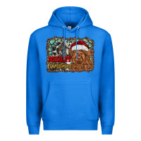 True Royal merry Christmas highland cow Premium Hoodie - RanaPortraitStore