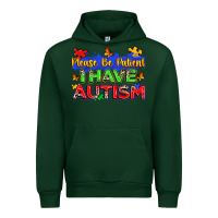 Forest Green please be patient i have autism Urban Hoodie - Zillion Design Studio