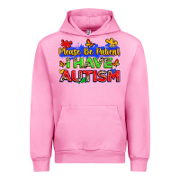 Fuchsia Pink please be patient i have autism Urban Hoodie - Zillion Design Studio