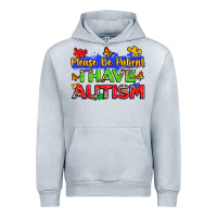 Heather Grey please be patient i have autism Urban Hoodie - Zillion Design Studio