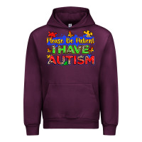 Mauve Wine please be patient i have autism Urban Hoodie - Zillion Design Studio