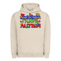 Pigment French Oak please be patient i have autism Urban Hoodie - Zillion Design Studio
