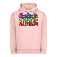 Pigment Salmon please be patient i have autism Urban Hoodie - Zillion Design Studio
