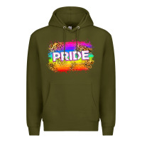 Army Green pride flag Premium Hoodie - Zillion Design Studio