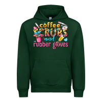 Forest Green coffee scrubs and rubber gloves Urban Hoodie - texasbilliewilder