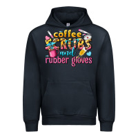 Navy coffee scrubs and rubber gloves Urban Hoodie - texasbilliewilder