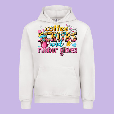 Coffee Scrubs And Rubber Gloves Urban Hoodie Designed By Texasbilliewilder