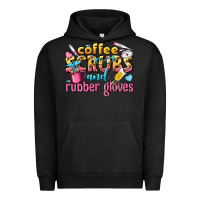 Pigment Black coffee scrubs and rubber gloves Urban Hoodie - texasbilliewilder