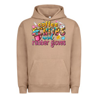 Pigment Burro coffee scrubs and rubber gloves Urban Hoodie - texasbilliewilder