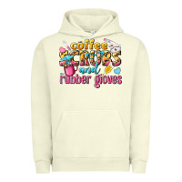 Pigment Pistachio coffee scrubs and rubber gloves Urban Hoodie - texasbilliewilder