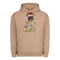 Pigment Burro pug with christmas lights Urban Hoodie - RanaPortraitStore