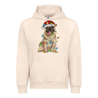 Sandshell pug with christmas lights Urban Hoodie - RanaPortraitStore
