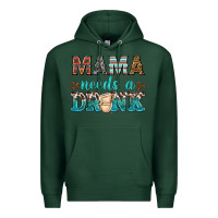 Sports Green mama needs a drink Premium Hoodie - texasbilliewilder