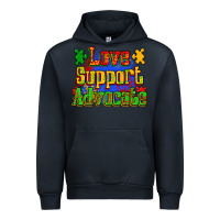 Navy love support advocate Urban Hoodie - Zillion Design Studio