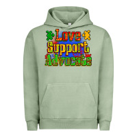 Pigment Oil Green love support advocate Urban Hoodie - Zillion Design Studio