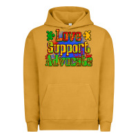 Pigment Peanut Butter love support advocate Urban Hoodie - Zillion Design Studio