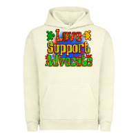 Pigment Pistachio love support advocate Urban Hoodie - Zillion Design Studio