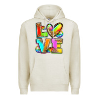 Oatmeal Heather love pride Premium Hoodie - Zillion Design Studio