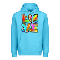 Ocean Blue love pride Premium Hoodie - Zillion Design Studio