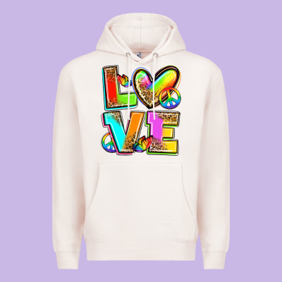 Love Pride Premium Hoodie Designed By Zillion Design Studio