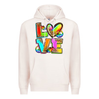 Pale Pink love pride Premium Hoodie - Zillion Design Studio