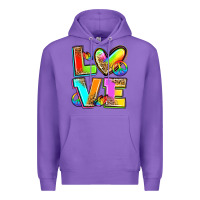 Purple love pride Premium Hoodie - Zillion Design Studio