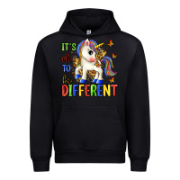 Black it's ok to be different Urban Hoodie - Zillion Design Studio