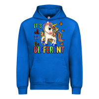 Cobalt it's ok to be different Urban Hoodie - Zillion Design Studio