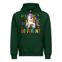 Forest Green it's ok to be different Urban Hoodie - Zillion Design Studio