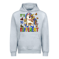 Heather Grey it's ok to be different Urban Hoodie - Zillion Design Studio