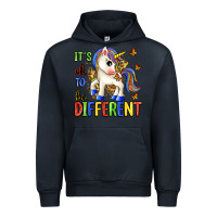 Navy it's ok to be different Urban Hoodie - Zillion Design Studio