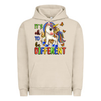 Pigment French Oak it's ok to be different Urban Hoodie - Zillion Design Studio