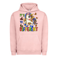 Pigment Salmon it's ok to be different Urban Hoodie - Zillion Design Studio