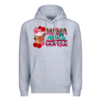 Heather Grey mama needs coffee mothers day Premium Hoodie - texasbilliewilder