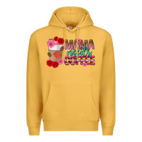 Mustard mama needs coffee mothers day Premium Hoodie - texasbilliewilder
