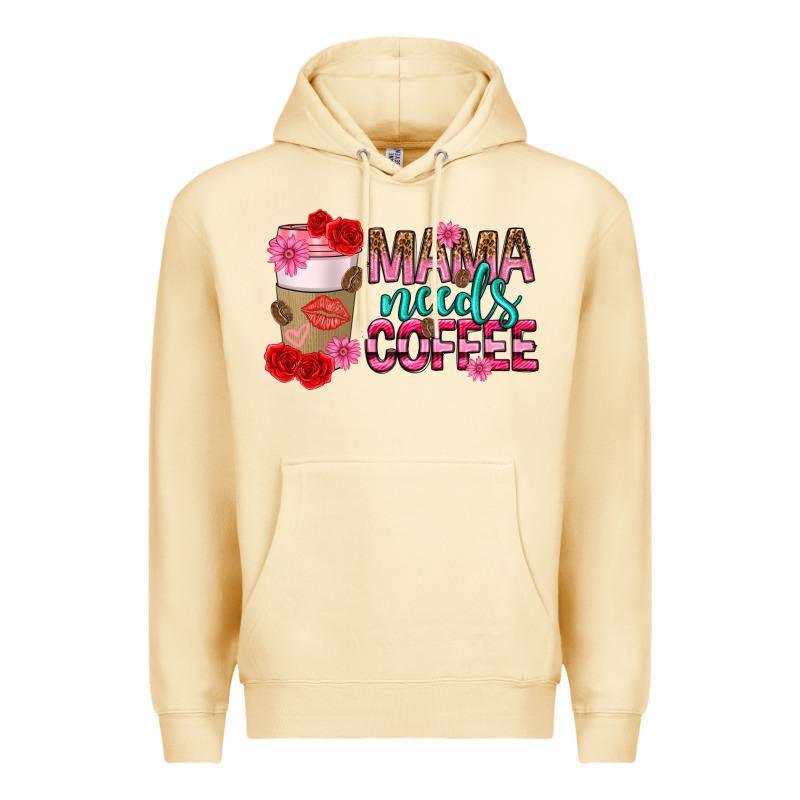 Mama Needs Coffee Mothers Day Premium Hoodie by texasbilliewilder | Teevron