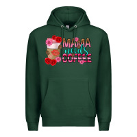 Sports Green mama needs coffee mothers day Premium Hoodie - texasbilliewilder