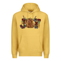 Antique Gold joy highland cow Premium Hoodie - RanaPortraitStore