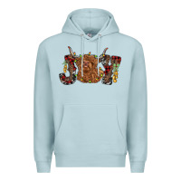 Blue Mist joy highland cow Premium Hoodie - RanaPortraitStore