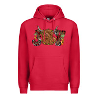 Cardinal joy highland cow Premium Hoodie - RanaPortraitStore