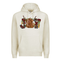 Oatmeal Heather joy highland cow Premium Hoodie - RanaPortraitStore